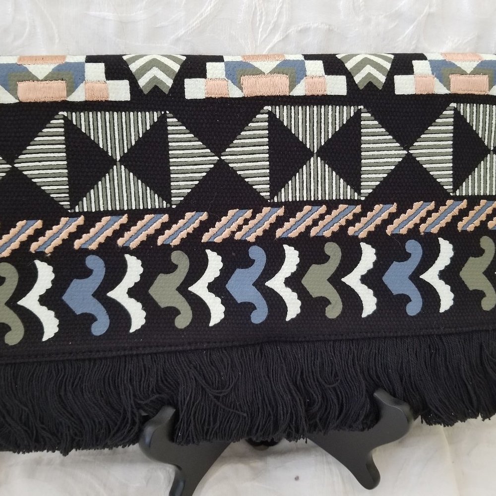 Stella Dot Taj Clutch - Aztec Print - New